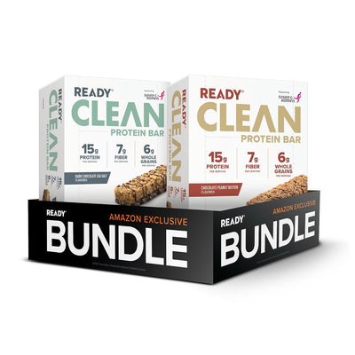 Ready® Protein Bars - 12ct Chocolate Peanut Butter x 12ct Dark Chocolate Sea Salt - 24 Total Bars