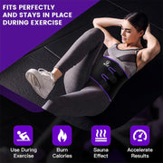 RIYA Waist Trimmer Sweat Waist Trainer for Women and Men Waist Sweat Belt Band Belly Stomach Wrap