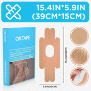 OK TAPE One-Structure K-Tape Patches | Precut for Knee Kinesiology Tape | Pain Relief and Accessories | 10 Pcs and Beige