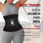 Waist Trainer Belt for Women Man - Waist Trimmer Ab Belt - Tummy Control Body Shaper