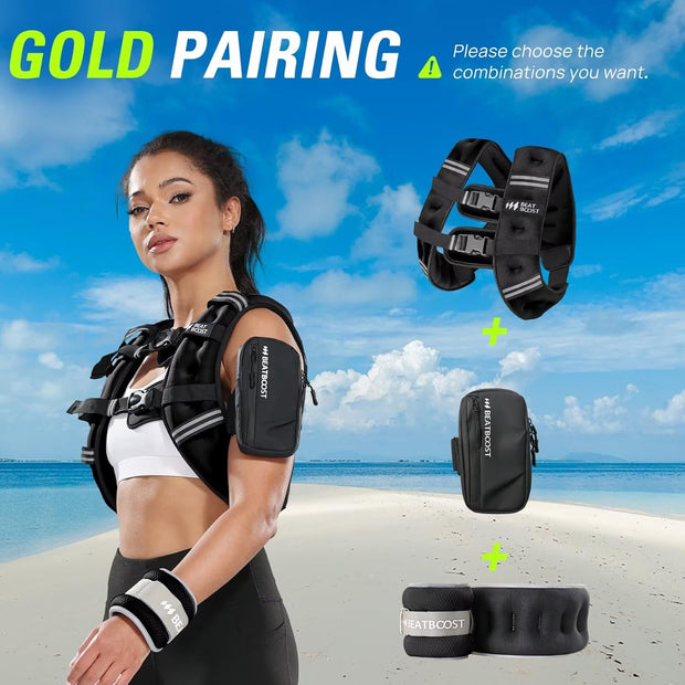 Weighted Vest Woman 5 12 15 20 25 30 lb Weight Vest with Ironsand for Walking Strength Training Running Workout