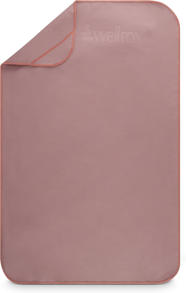 Microfiber Yoga Hand Towel – Super Soft, Quick-Dry, Non Slip Yoga Towel for Hot Pilates, Gym & Workouts (26.5" x 16", Rose)