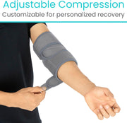 Vive Elbow Brace - Tennis Compression Sleeve - Wrap for Golfers, Bursitis, Left or Right Arm - Tendonitis Support Strap for Golf, Men and Women - Epicondylitis and Sports Recovery