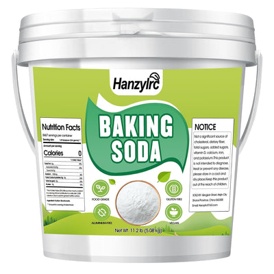 11.2 lb Baking Soda Powder Bulk, Food Grade, 100% Pure Sodium Bicarbonate Powder, Can Neutralize Acidic Ingredients, Used for Bread, Cookies and Other Baked Goods, Also Can Clean and Deodorize