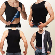 Sauna Vest for Men Waist Trainer,Sleeveless Sauna Suit for Men Weight Loss,Sauna Shirt for Men Compression Tank Top