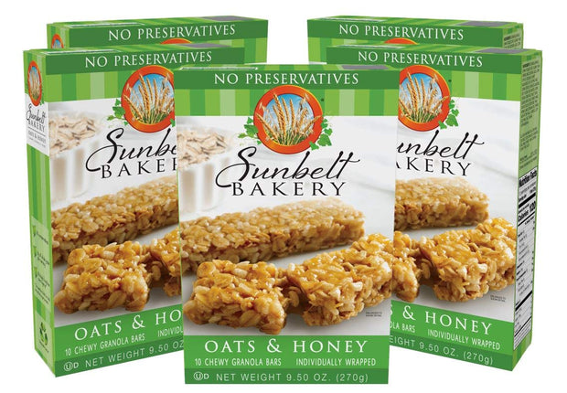 Sunbelt Bakery Oats & Honey Chewy Granola Bars, 14.26 Oz. 15 Count (Box of 1)