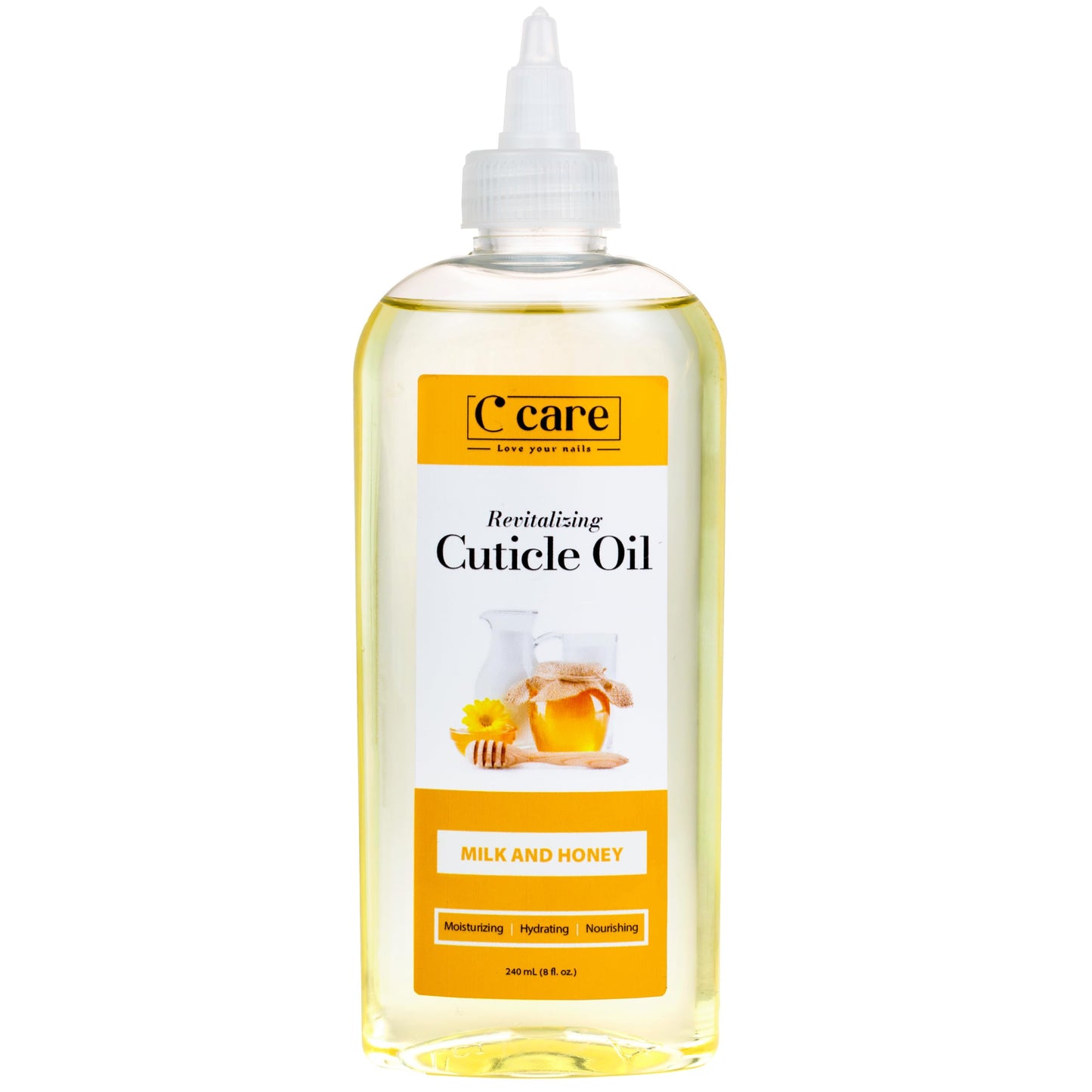 C CARE Sweet Almond Cuticle Oil For Nails - Repairs Cuticles Overnight - Moisturizes and Strengthens Nails and Cuticles - Dropper & Brush included - 2.5oz