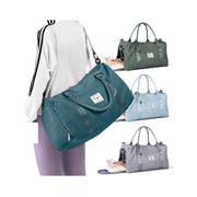 Weekender Duffel Bags for Women Men, Travel Totes Bag for Airplane, Cute Sports Gym Dance Overnight Luggage Bag with Wet Pocket Shoe Compartment, Carry On Hospital Bag for Labor and Delivery