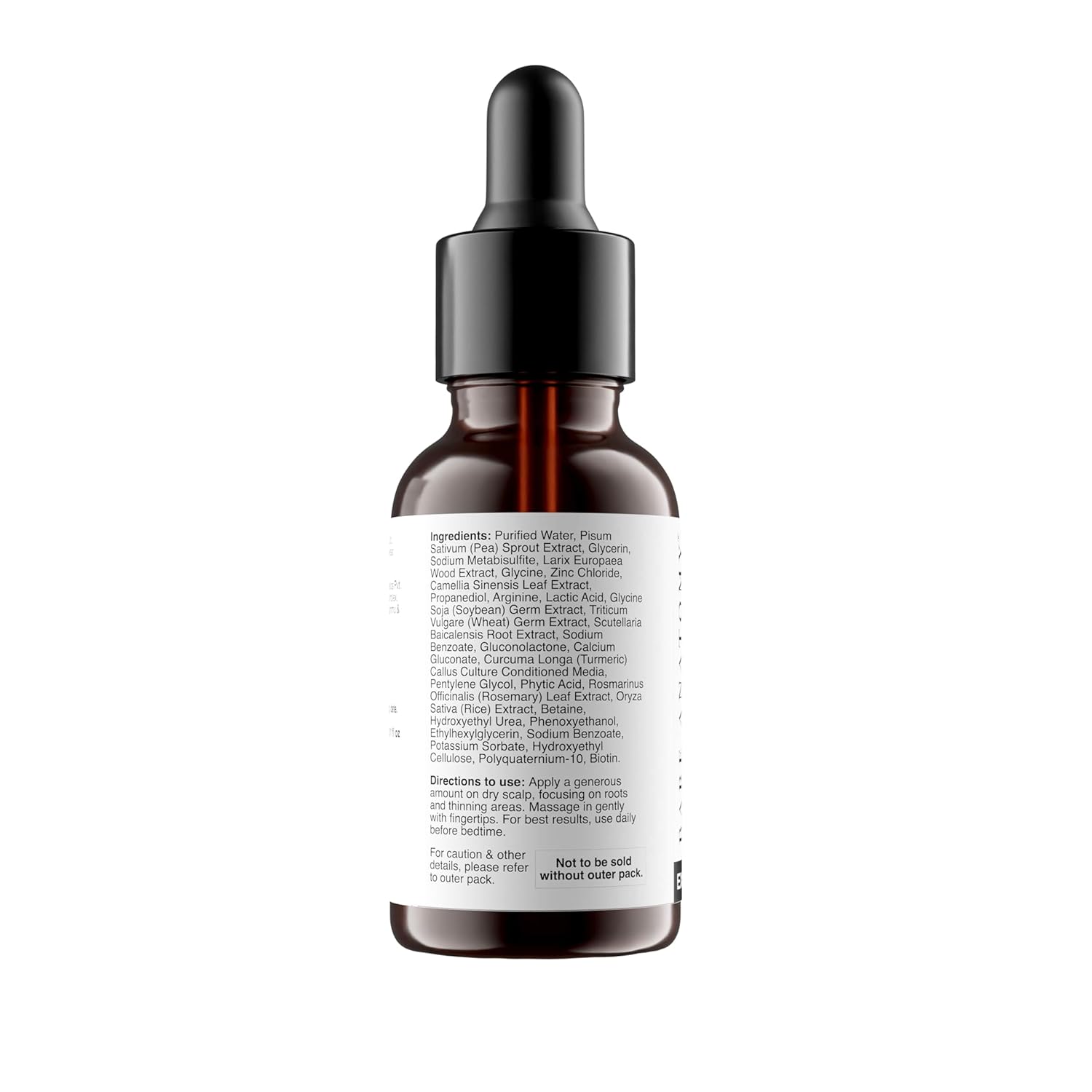 Bare Anatomy Advanced Hair Growth Serum| 3% Redensyl - 2x Better Results than Minoxidil | + 4% Anagain + 3% Baicapil | Rosemary, Biotin | Hair growth & Hair fall control serum for Women & Men | 30mL