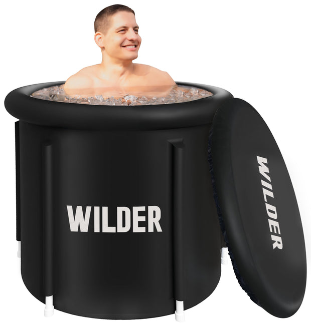 Wilder XL Ice Bath Cold Plunge – 86 Gallon Portable Ice Bath Tub for Recovery and Cold Water Therapy – Triple Insulated