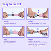 Weighted Detachable Exercise Ring, 2 to 5lb Adjustable, 8 Sections Portable for Indoor and Outdoor, Great for Adults and Beginners, by SEANCHEER