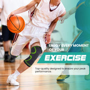 Modvel Compression Knee Brace for Women & Men, 2-Pack Knee Brace for Running Knee Pain, Knee Support Compression Sleeve, Workout Sports Knee Braces for Meniscus Tear, ACL & Arthritis Pain Relief