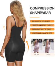 SHAPERX Shapewear for Women Tummy Control Bodysuit Mid Thigh Butt Lifter Body Shaper Shorts