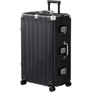 Krute Luggage 28 Inch Aluminum Frame Luggages TSA Lock No Zipper Checked Suitcase with Spinner Wheels PC+ABS Hardshell Lightweight Large Suitcases