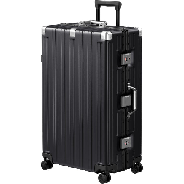 Krute Luggage 28 Inch Aluminum Frame Luggages TSA Lock No Zipper Checked Suitcase with Spinner Wheels PC+ABS Hardshell Lightweight Large Suitcases