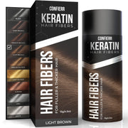 Keratin Hair Fibers for Men & Women - Fill In Fine or Thinning Hair, Instantly Thicker, Fuller Looking Hair (Black, 15g)