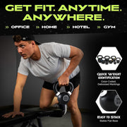 Single Cast Iron Kettlebell | Powder Coated - Wide Handle Weights for Core & Glute Workouts; Swings, Squats, Deadlifts; Strength, Endurance & Flexibility for Men & Women