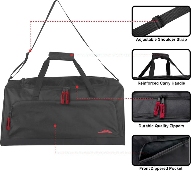 Lightweight Canvas Duffle Bags for Men & Women For Traveling, the Gym, and as Sports Equipment Bag/Organizer