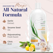 Nora Ross Garlic Extract Conditioner with Sesame Seed Oil – Deep Hair Conditioner for Dry, Damaged Hair – Paraben-Free Hydrating & Conditioning Treatment for Men & Women – 32oz