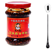 Lao Gan Ma Spicy Chili Crisp Hot Sauce – Restaurant Size 23.63 oz (670g) – Authentic Chinese Chili Oil with Crunchy Bits
