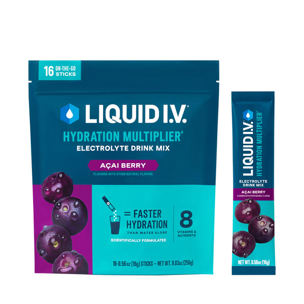 Liquid I.V.® Hydration Multiplier - Lemon Lime | Electrolyte Powder Drink Mix | 1 Pack (16 Servings)