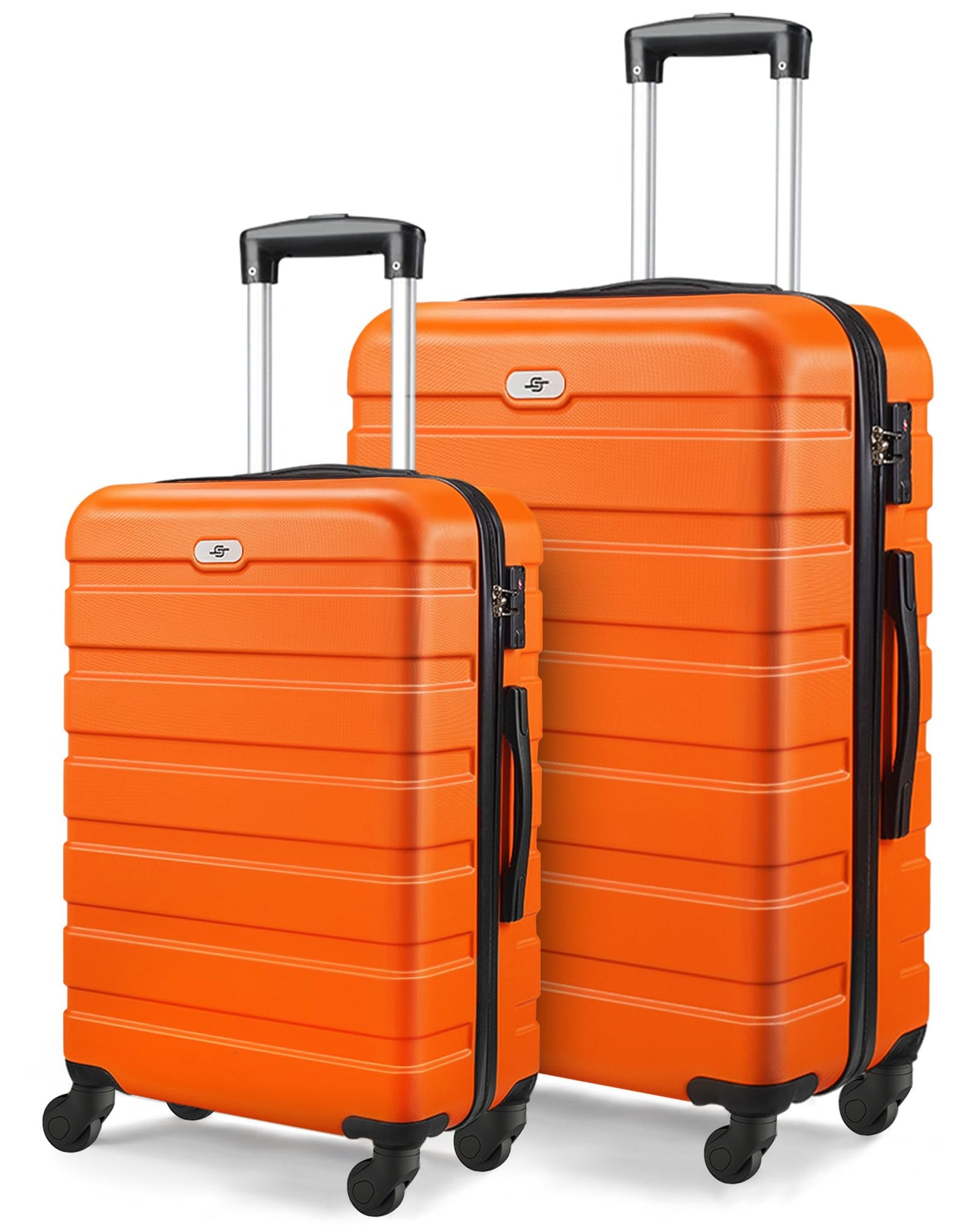 Suitour Luggage 3 Piece Sets Hard Shell Luggage Set with Spinner Wheels, TSA Lock, 20 24 28 inch Travel Suitcase Sets, Cerulean Blue