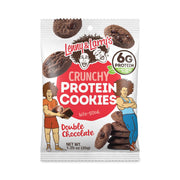 Lenny & Larry's The Complete Crunchy Cookie, Double Chocolate, 6g Plant Protein, Vegan, Non-GMO, 1.25 Ounce Pouch (Pack of 12)