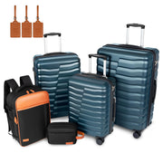 Lightweight Luggage with Spinner Wheels & YKK Zipper, 3-Piece Travel Suitcase ABS+PC Hardshell Luggage Set with TSA Lock, Light Avocado Green (20+24+28 inch)