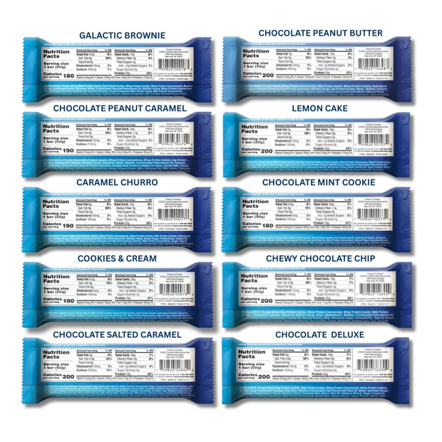 Pure Protein Bars Variety Pack | 10 flavors | High Protein, Nutritious Snacks to Support Energy, Low Sugar, Gluten free. (Bundled for you by Mix it up)