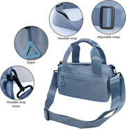 Mini Black Gym Bag Sport Bag Adjustable Small Duffle Bag Detachable Strap Gym Tote For Women Small Duffle Bag (Blue)