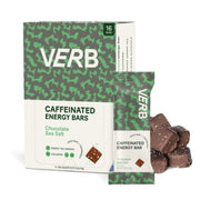 Verb Caffeinated Energy Bars Variety Pack - 2 Delicious Flavors (26g, Pack of 16) 110-Calorie Delicious Low Sugar Energy Bar, Vegan & Gluten Free On-the Go Snack with 80mg Green Tea Caffeine