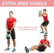 RUNWE Soft Kettlebell - Weight Options for 25, 20, 15, 10 and 5 LB Strength Training Kettlebells Weight Iron Sand Filled Shock-Proof Hand Weights for Women Men or Children