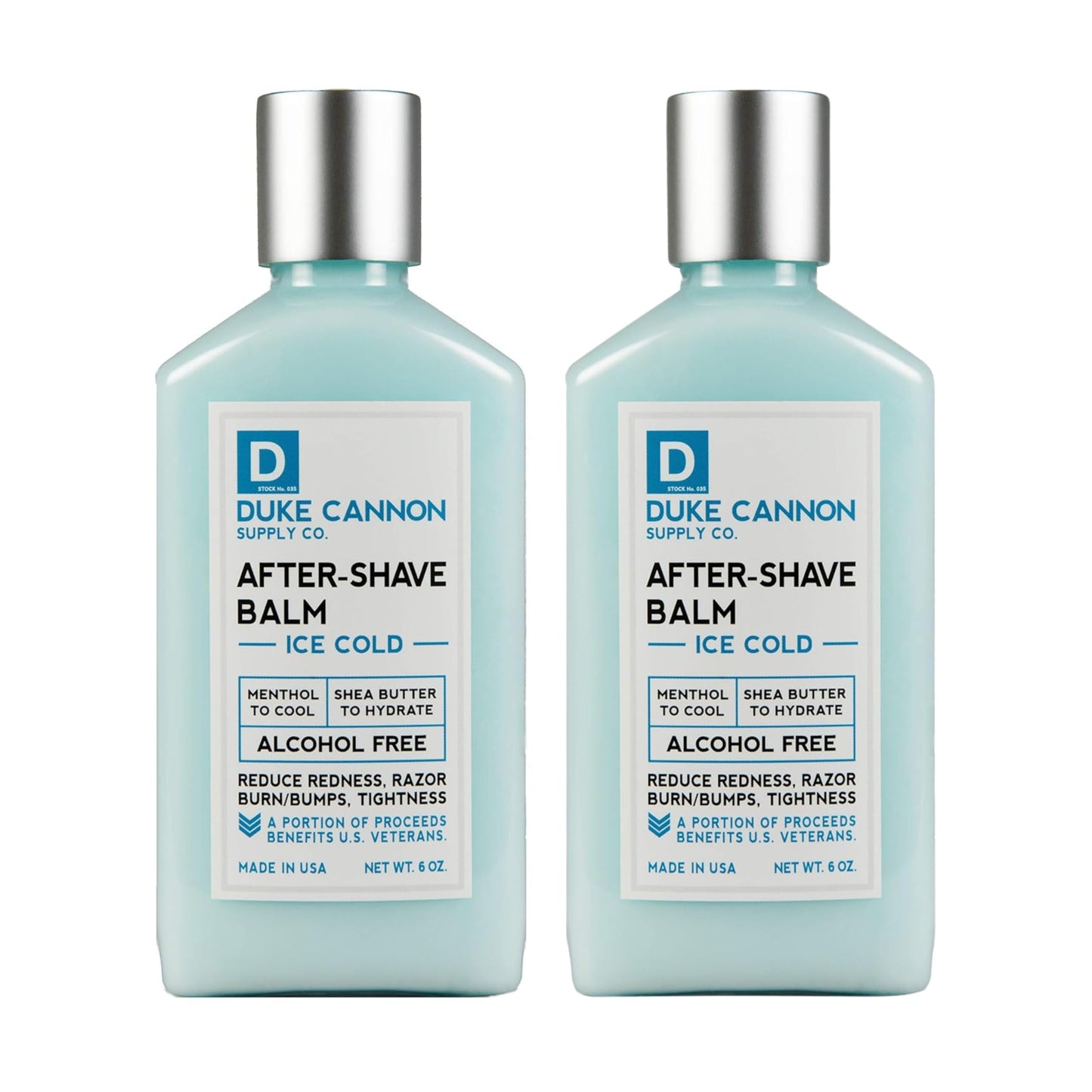 Duke Cannon Supply Co. Ice Cold Cooling Effect After-Shave Balm - Closes Pores and Soothes Skins to Prevent Irritation - Sandalwood, 6 oz.