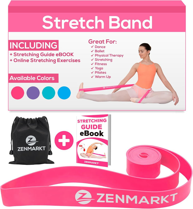 Zenmarkt Ballet Stretch Bands for Flexibility and Strength - Stretch Bands Ideal to Have as Dance Equipment in Every Competition - Suitable for Gymnastics, Cheerleading, and Pilates Training