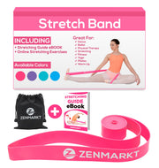 Zenmarkt Ballet Stretch Bands for Flexibility and Strength - Stretch Bands Ideal to Have as Dance Equipment in Every Competition - Suitable for Gymnastics, Cheerleading, and Pilates Training