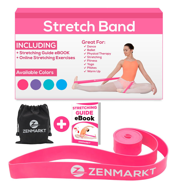 Zenmarkt Ballet Stretch Bands for Flexibility and Strength - Stretch Bands Ideal to Have as Dance Equipment in Every Competition - Suitable for Gymnastics, Cheerleading, and Pilates Training