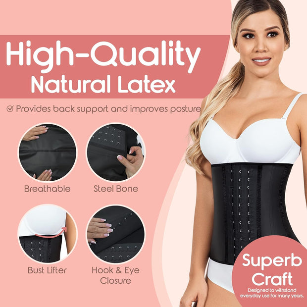 LADYSLIM ALL NEW Waist Trainer Cincher for Women Faja Colombiana Latex Body Shaper Reductora Cinturilla Modeladora Para Mujer
