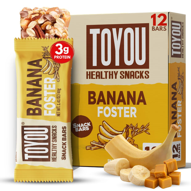 ToYou Chewy Fruit and Nut Bars - Healthy Protein Snacks | Coconut Mocha - 1.41 Ounce (Pack of 12) | Soft Chewy, Vegan, Fiber-packed Granola Bars for Adults and Kids, Made with Natural Ingredients