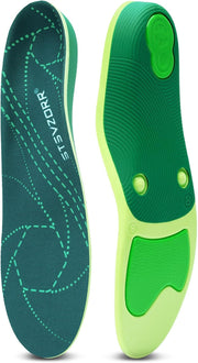 STSVZORR 220 lbs+ High Arch Support Insert Metatarsal Pad Pain Relief Men Women Plantar Fasciitis Insole Orthotic Flat Feet Heel Spur Comfort Standing All Day, Work Boots Shoe Insole