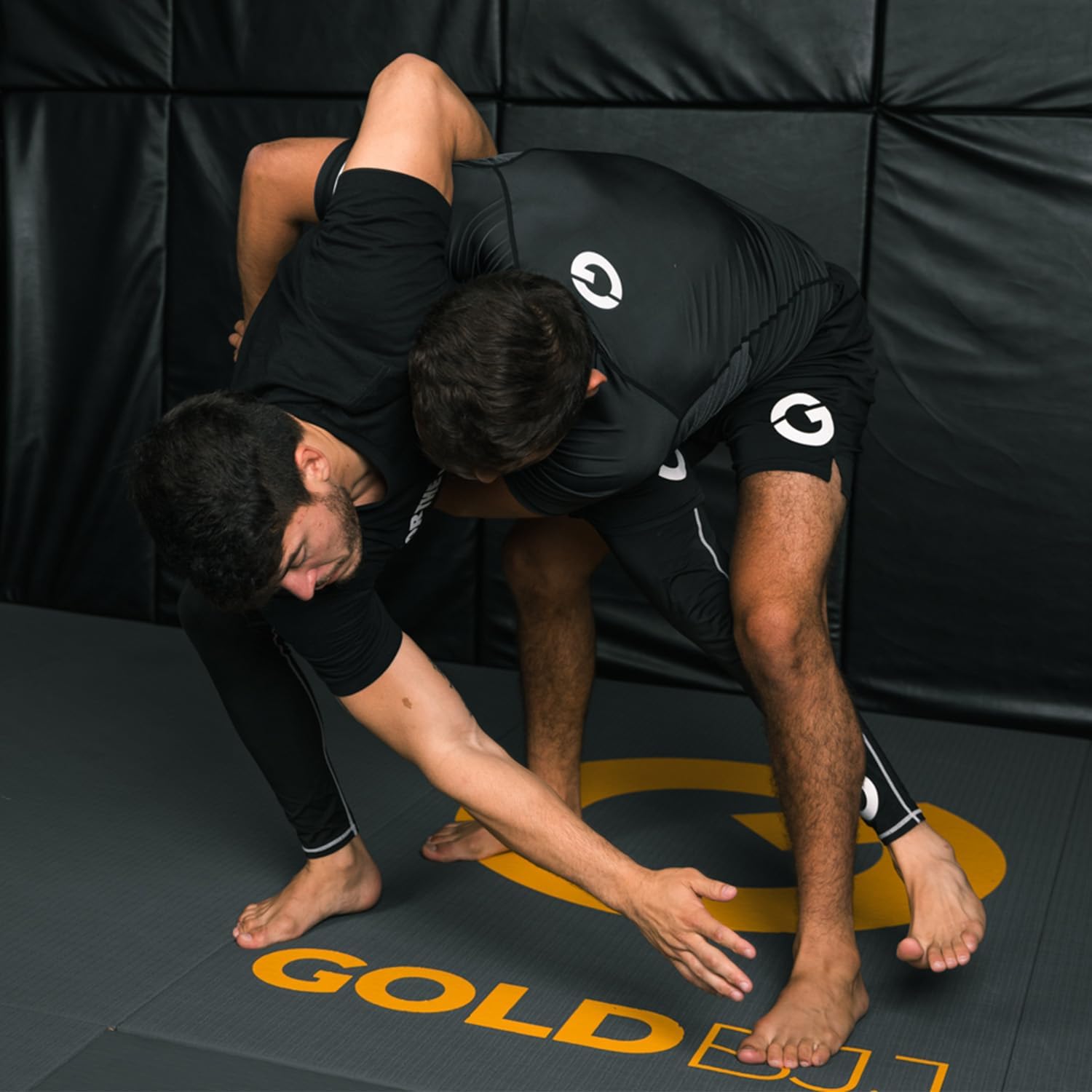 Gold BJJ Jiu Jitsu Shorts - IBJJF Approved No Gi Fight Short - for Grappling, MMA, Wrestling, Muay Thai & Boxing