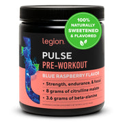 LEGION Pulse Pre Workout - All Natural Nitric Oxide Preworkout Drink to Boost Energy, Creatine Free, Naturally Sweetened, Beta Alanine, Citrulline, Alpha GPC (Tropical Punch)