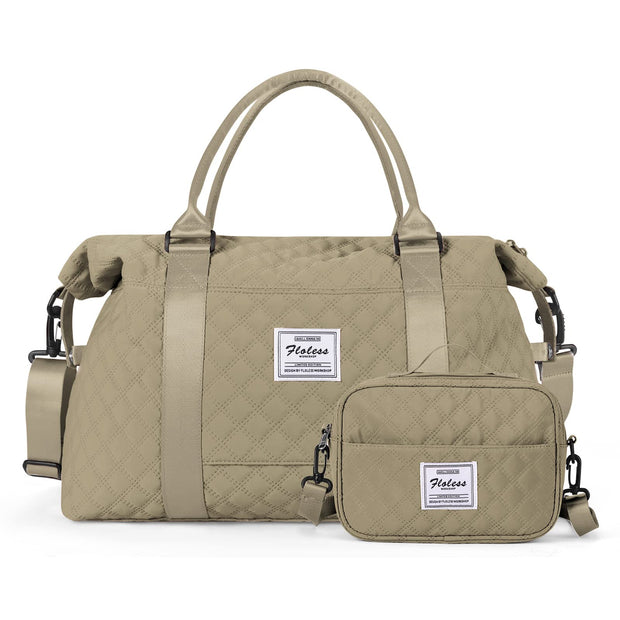 Travel Duffel Bag,Sports Tote Gym Bag,Shoulder Weekender Overnight Bag for Women