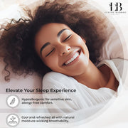 Luxury Bamboo Market | Queen Size Bed Sheet Set | 100% Viscose Made from Bamboo | Organically Grown | Ultra Soft | Cooling Sheets for Hot Sleepers | 17" Deep Pocket [Dune]