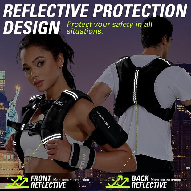 Weighted Vest Woman 5 12 15 20 25 30 lb Weight Vest with Ironsand for Walking Strength Training Running Workout