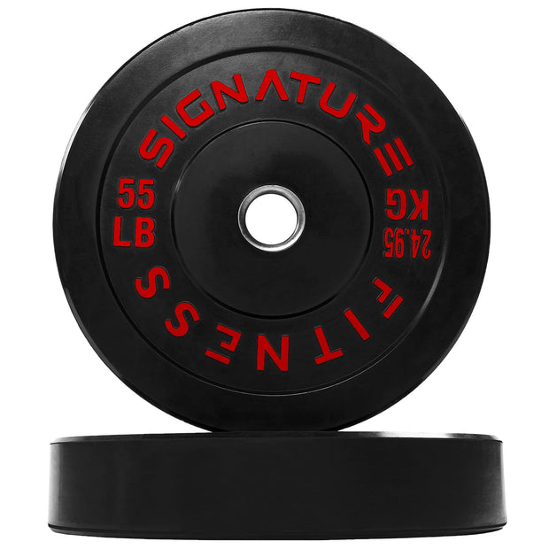 Olympic Bumper Plates Set, 2" Weight Plates for Strength Training & Weightlifting