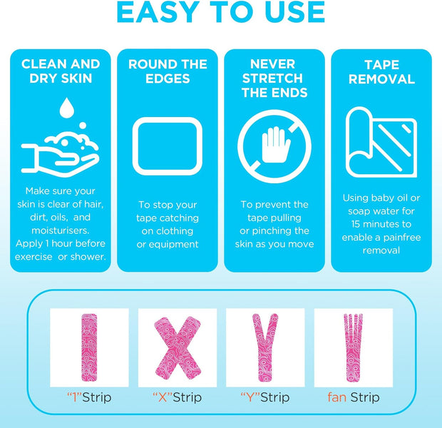 OK TAPE PRO Kinesiology Tape, 2inch x Long Roll 16ft Free Cut Tape, Elastic Athletic Tape Therapeutic Latex Free, Black+Black