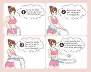 TJHNMNC Weighted Soft Spring Hula Hoop for Adults – 3.5lb Foldable Fitness Hoop, Waist-Friendly Design, Portable Slimming Exercise Equipment for Home and Travel