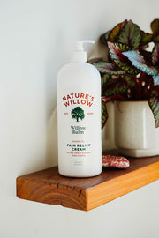 Nature's Willow Willow Balm Natural Pain Relief Cream for Muscles & Joints | Fast-Acting with Willow Bark & Menthol | Free from Artificial Fragrances & Dyes | 1-Pack | 3.5 fl oz