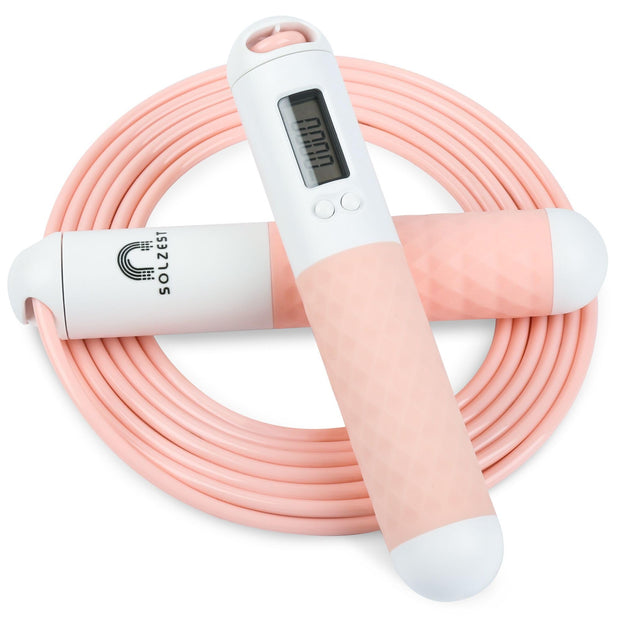 Jump Rope with Counter | Durable PVC Adjustable Skipping Rope | LED Digital Display Skipping Rope | Lightweight Smart Rope for Gym, Home, Indoor, Outdoor and CrossFit for Men and Women