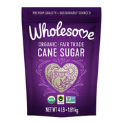 Wholesome Sweeteners 10-Pound Organic Cane Sugar, Fair Trade, Non GMO, Gluten Free, Pure & Vegan, for Baking and Sweetening